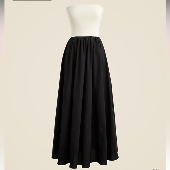 J. Crew Strapless colorblock mixy dress NWT Size 2X Minimalist Classic - Picture 4 of 11